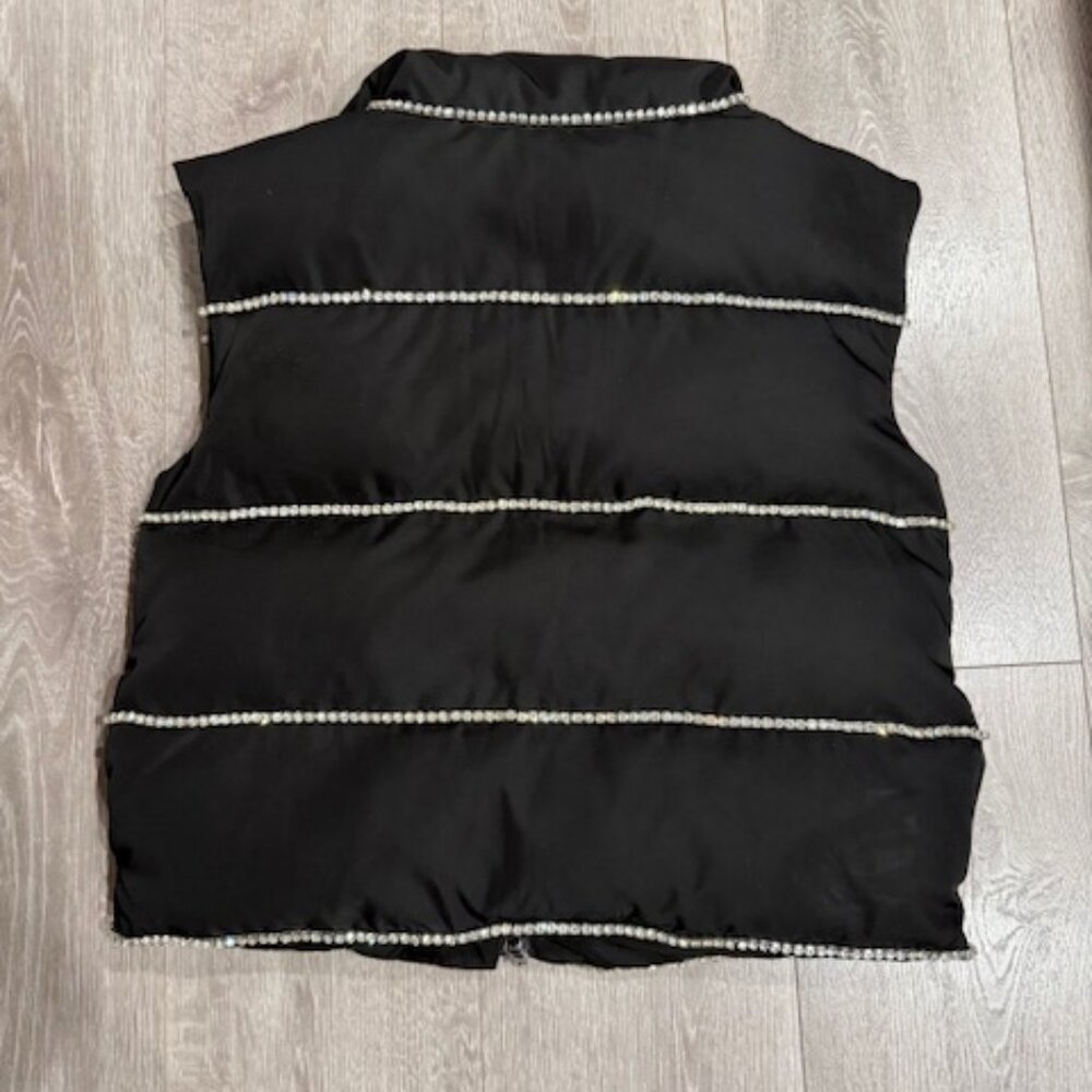 H:ours Rhinestone Puffer Vest - Picture 5 of 5